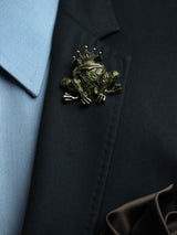 Green Frog Brooch