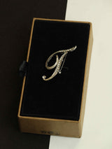 Silver Alphabet T Brooch