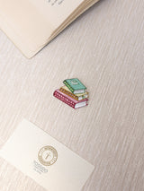 Multicolor Crystal Book Stack Brooch - TOSSIDO