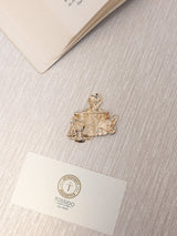 Gold & Black Lawyer Brooch - TOSSIDO