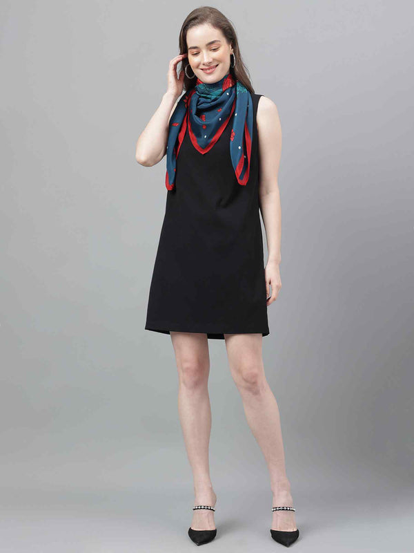 Blue Novelty Scarf & Scarf Bag Set