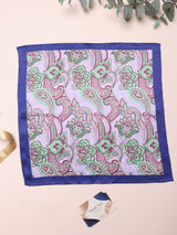 Lavender Paisley Silk Pocket Square