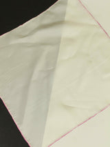 White Solid Silk Pocket Square