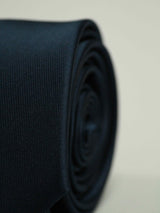 Dark Blue Solid Skinny Necktie