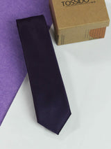Dark Purple Skinny Necktie