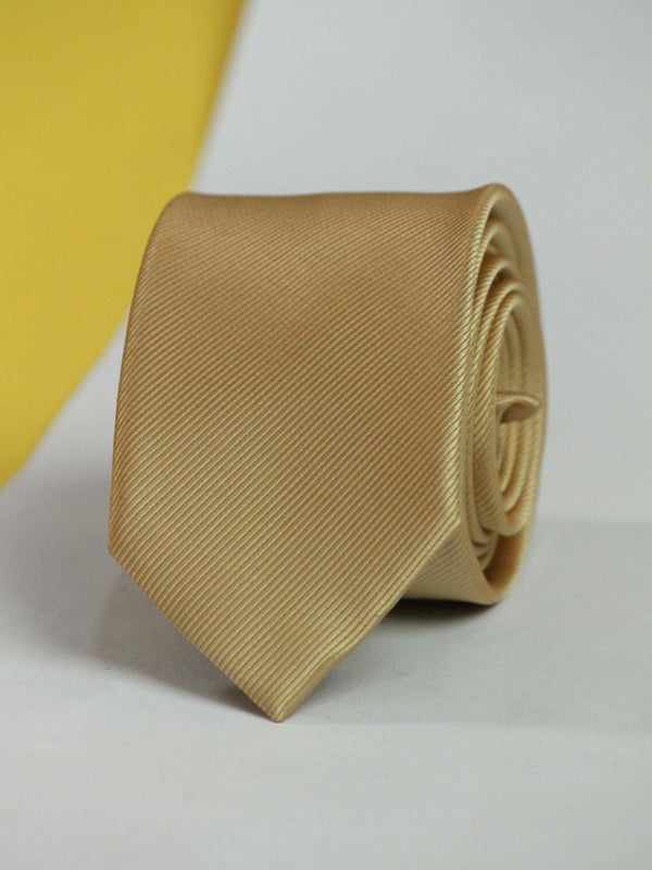 Gold Skinny Necktie