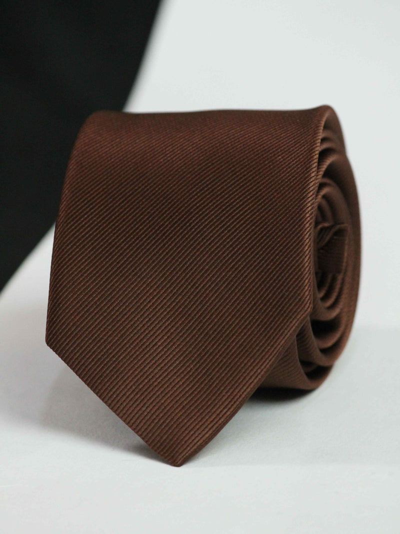 Dark Brown Skinny Necktie