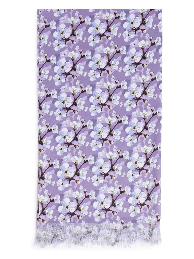 Purple Floral & Pocket Square Set