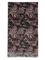 Black & Brown Paisley & Pocket Square Set