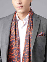 Orange Paisley & Pocket Square Set