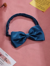 Blue Satin Bow Tie