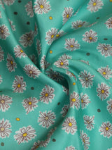 Turquoise Floral Pocket Square