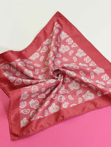 Pink Paisley Pocket Square