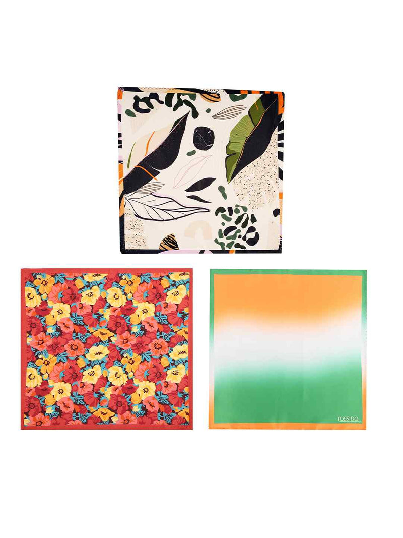 Multicolor Pocket Squares