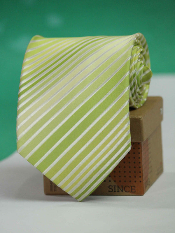 Green Stripe Broad Necktie