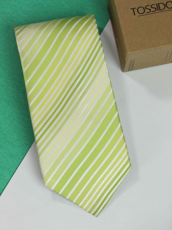 Green Stripe Broad Necktie