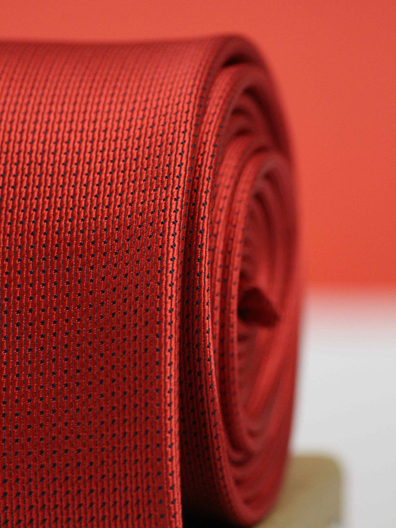 Red Geometric Broad Necktie