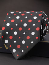 Black Polka Broad Necktie