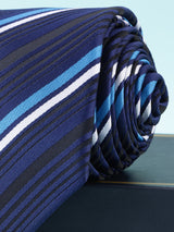 Blue Striped Broad Necktie