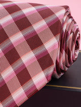 Red Check Broad Necktie