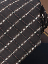 Brown Check Broad Necktie