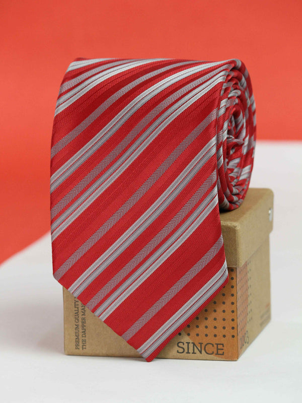 Red Stripes Broad Necktie