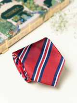 Red Stripes Broad + Long Necktie