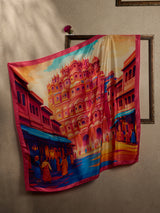 Pink Hawa Mahal Street City Scarf