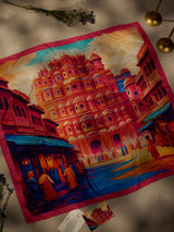 Pink Hawa Mahal Street City Scarf