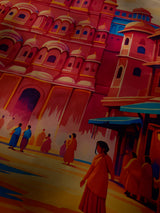 Pink Hawa Mahal Street City Scarf