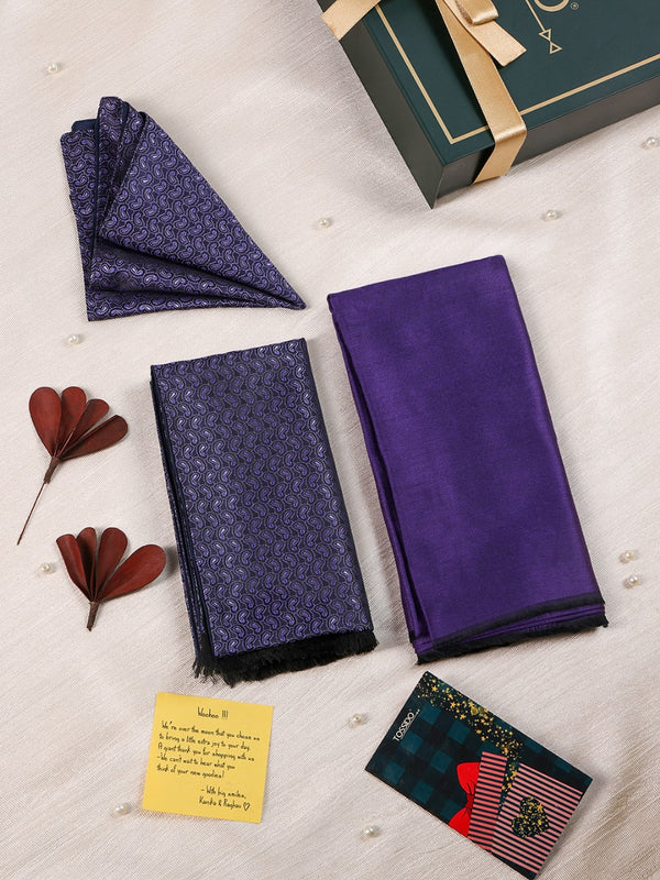 Artistic His & Hers Stole and Pocket Square Set