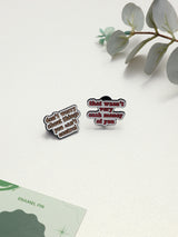 Don't Worry & Cash Money Quote Enamel Pin Set of 2