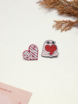 Be Kind Heart & Heart Hug Enamel Pin Set of 2