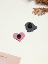 Be Kind Heart & Heart Hug Enamel Pin Set of 2