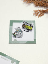 Nap Periodically & Science Is Beautiful Enamel Pin Set of 2