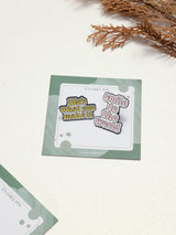 Life's What You Make It & Smile to the World Enamel Pin Set of 2