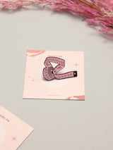 Pink Measuring Tape Enamel Pin