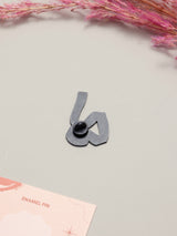 White Measuring Tape Enamel Pin