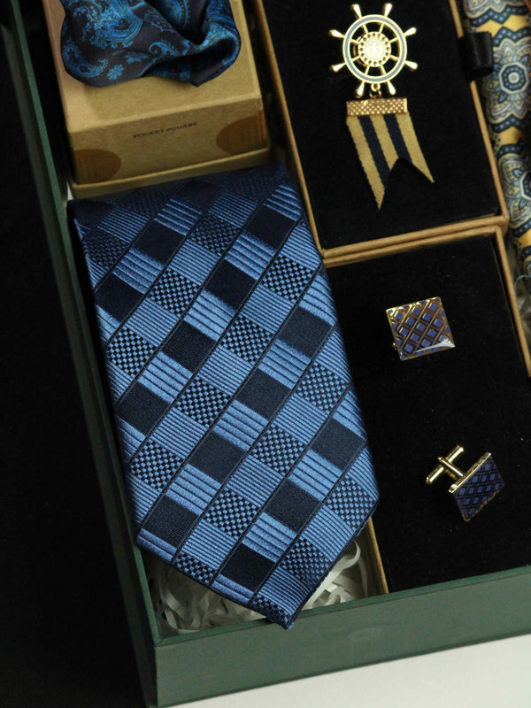 "Silk Finery: Men's Gift-Boxed Silk Accessories Selection"