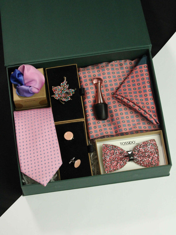 "Silk Opus: Artistic Men's Silk Accessories Gift-Box Collection"
