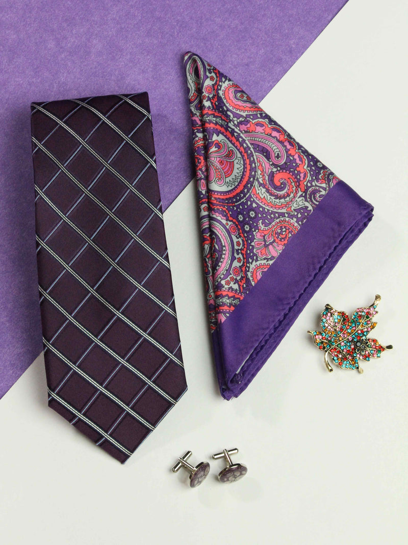 "Silk Enigma: Trendy Men's Silk Accessories Gift-Box Curation"