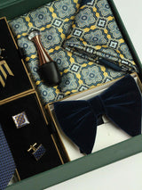 "Silk Charm: Charismatic Men's Silk Accessories Gift-Box Assortment"