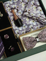 "Silk Aura: Luxurious Men's Silk Accessories Gift Set"