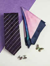 "Silk Aura: Luxurious Men's Silk Accessories Gift Set"