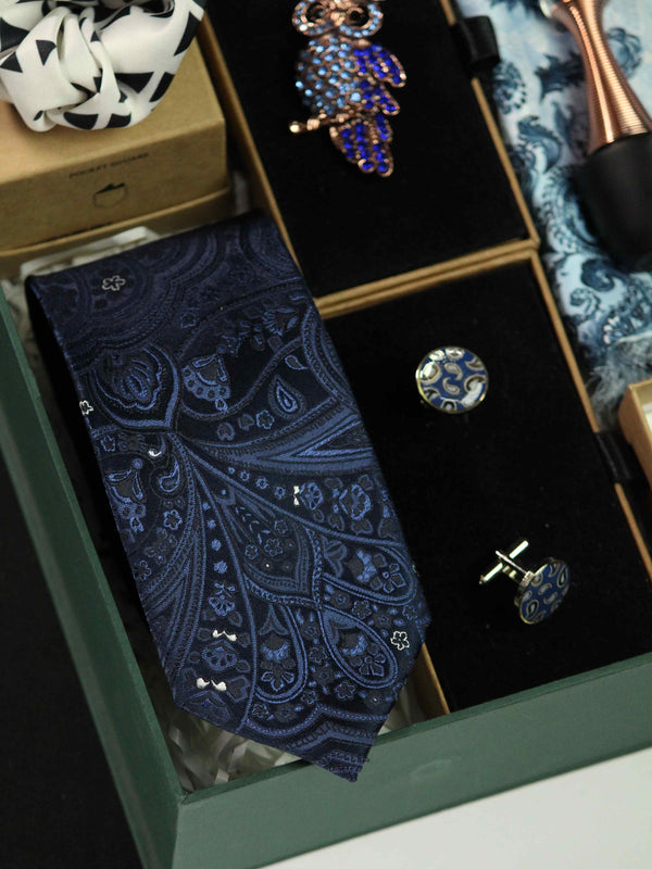 "Silk Fusion: Trendy Men's Silk Accessories Gift Set"