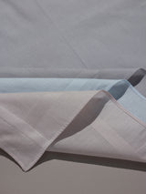 Pastel Blue Beige & Grey Border Cotton Handkerchief Set