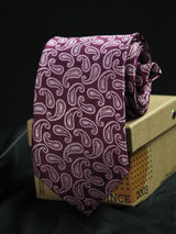 Purple Paisley Necktie
