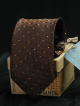 Brown Geometric Formal Necktie