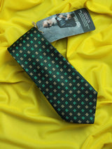 Green Geometric Necktie