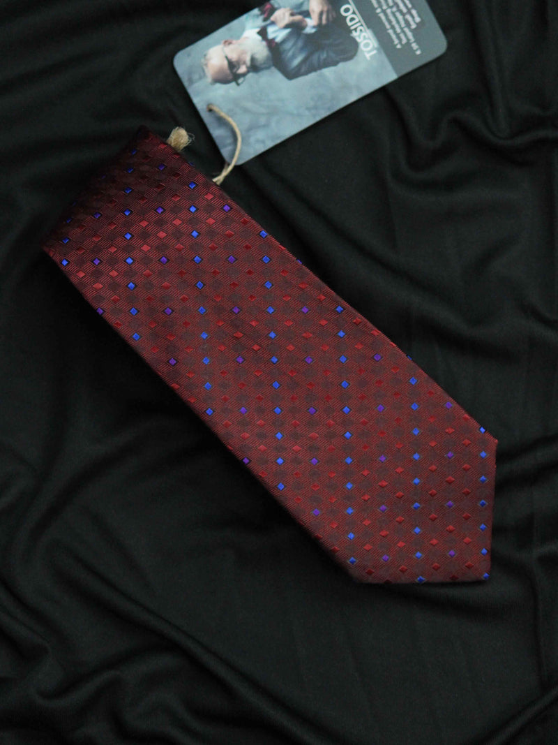 Maroon Polyester Necktie